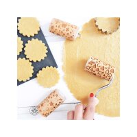 ScrapCooking Prägerolle aus Holz Sterne