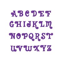 Marvelous Molds Silikonform Swirly Grossbuchstaben