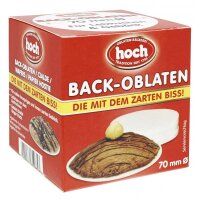 Hoch Backoblaten rund 7cm