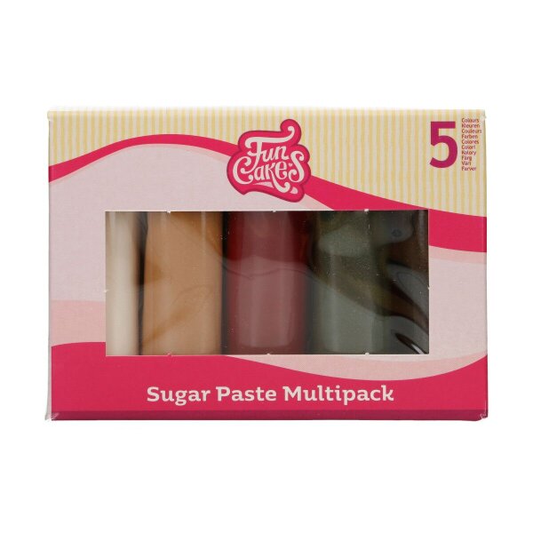 FunCakes Rollfondant Multipack Sparkling Palette, 5 x 100g MHD 17.03.2026