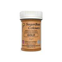 Sugarflair Pastenfarbe Gold, 25g