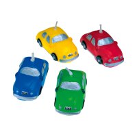 Städter Kerzen Set Autos, 4-teilig