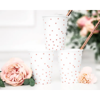 PartyDeco Becher Polka Dots, 6 Stück