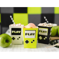 PartyDeco Popcorn Box Gaming Party, 6 Stück