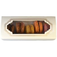 Schachtel Weiss für 5 Macarons, 10 Stück