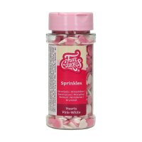 FunCakes Streudekor Herzen Rosa-Weiss, 60g