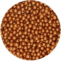 FunCakes Soft Pearls Medium Gold, 60g