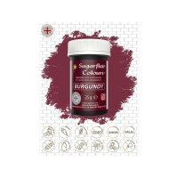 Sugarflair Pastenfarbe Burgundy, 25g