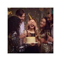 Dekora Bubble Kerzen Gold, 6 Stück