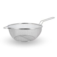 Patis Decor Edelstahl-Sieb mit flachem Boden 22cm