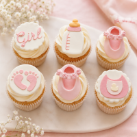 Decora Zuckerdekor Its a Girl 6 Stück