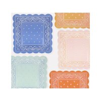 Meri Meri Teller Western Bandana, 8 Stück