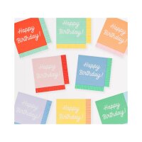 Meri Meri Cocktail Servietten Happy Birthday, 16 Stück