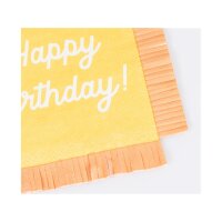 Meri Meri Cocktail Servietten Happy Birthday, 16 Stück