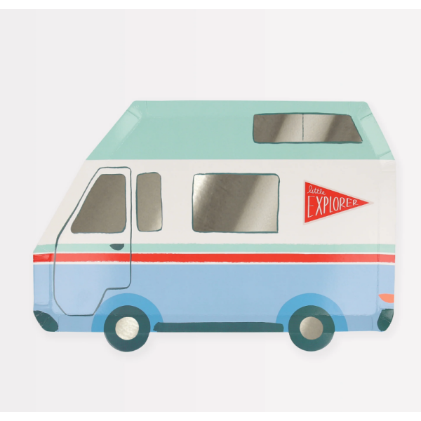 Meri Meri Teller Outdoor Adventure Camper Van, 8 Stück