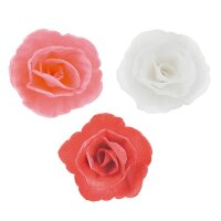 DeKora Wafer Paper Rosen 4.5cm, 36 Stück