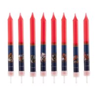 DeKora Kerzen Spiderman, 8 Stück