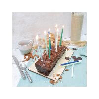 ScrapCooking 12cm lange Kerzen Blau, Grün &...
