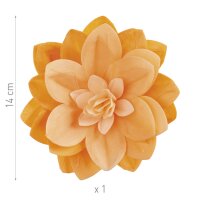 DeKora Wafer Paper Wasserlilie Orange 14cm, 1 Stück