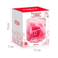 DeKora Wafer Paper Riesen Rose Rosa 12.5cm, 1 Stück