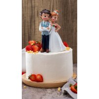 DeKora Tortenfigur Brautpaar mit Blume
