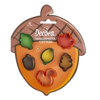 Decora Mini Ausstecher Set Herbst, 6-teilig