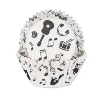 House of Marie Cupcake Förmchen Musik, 50 Stück