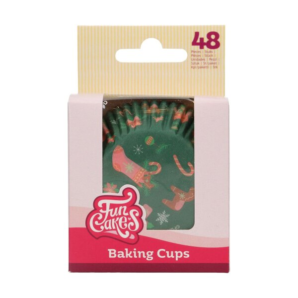 FunCakes Cupcake Förmchen Christmas, 48 Stück