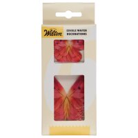 Wilton Schmetterlinge aus Oblaten Pink, 8-teilig