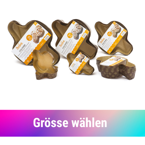 Decora Einweg-Backform Colomba, 5 Stück