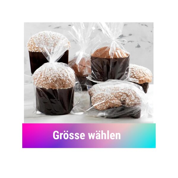Decora Klarsichtbeutel für Panettone & Colomba, 5 Stück
