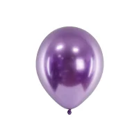 PartyDeco Luftballons Glossy Lila 30cm, 10 Stück