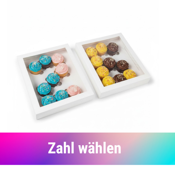 Simply Making Cupcake Schachtel Zahl für 12 Cupcakes