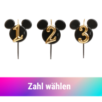 DeKora Zahlenkerze Mickey Mouse