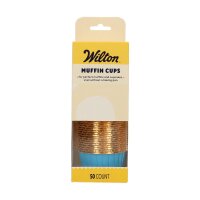 Wilton Muffin Cups Förmchen Blau, 50 Stück