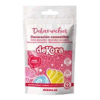 DeKora Dekocrunchies Erdbeergeschmack Rosa, 100g