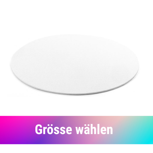 Decora 3mm Tortenplatte rund Weiss