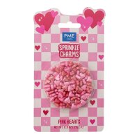 PME Zuckerstreusel Sprinkle Charms Pink Hearts, 25g