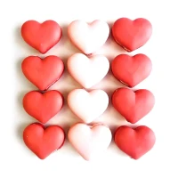 SilikoMart Silikonmatte für Herz Macarons