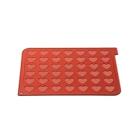 SilikoMart Silikonmatte für Herz Macarons
