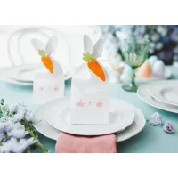 PartyDeco Süssigkeiten Beutel Osterhase, 6 Stück