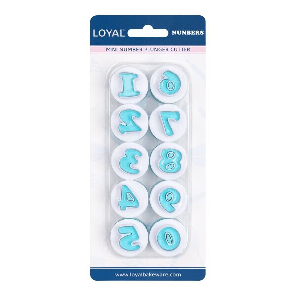 LOYAL Mini Numbers Plunger Cutter 0-9, 10-teilig