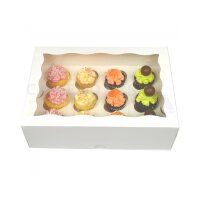 12er Mini Cupcake Schachtel 7.5cm hoch, 1 Stück
