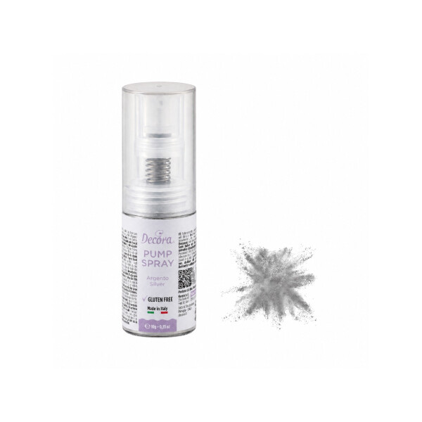Decora Pumpspray Puderfarbe Silber, 10g