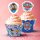 DeKora Disney PAW Patrol Cupcake Picks & Wrapper Set für 6 Stück