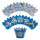 DeKora Disney PAW Patrol Cupcake Picks & Wrapper Set für 6 Stück