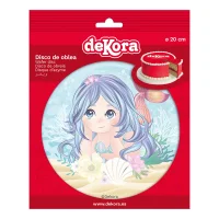 DeKora Tortenaufleger Meerjungfrau 20cm