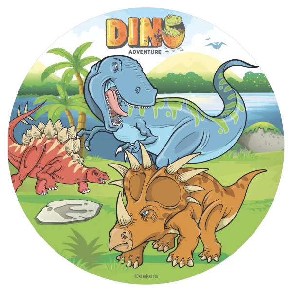 DeKora Tortenaufleger Dinosaurier 20cm