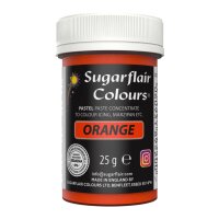 Sugarflair Pastenfarbe Orange 25g
