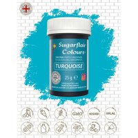 Sugarflair Pastenfarbe Turquoise 25g